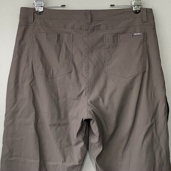 Eddie Bauer Mens Size 36X30 Gray Nylon Fleece Lined Pants Actual 38X29 Gorpcore - Picture 5 of 13
